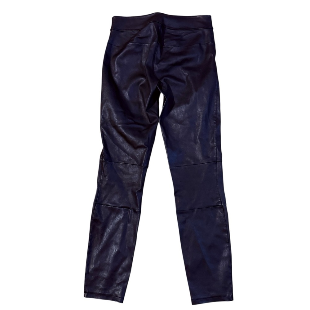 Daryl K Stretch Lamb Leather Black Classic Leggings Size 8 - Picture 5 of 10